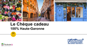 Le Chèque cadeau 100% Haute-Garonne