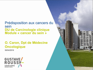 BRCA1/2: Risque de cancer du sein