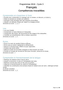 Compétences et situations (Français)