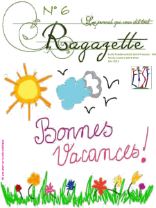 Ragazette 6 - Logo Ecole fondamentale Saint