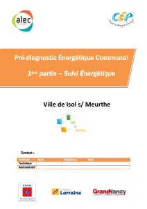 Ville de Isol s/ Meurthe Pré-diagnostic Énergétique