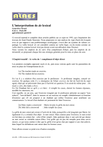 L`interprétation de do lexical