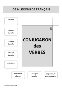 le verbe - LES 4 RELECTURES