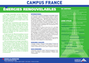 Énergies renouvelables