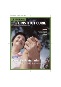 Le Journal de l`Institut Curie