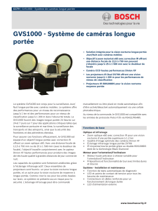 GVS1000 - Système de caméras longue portée