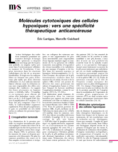 Molécules cytotoxiques des cellules hypoxiques - iPubli