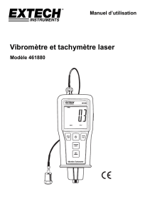 Vibromètre et tachymètre laser