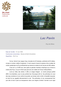 Lac Pavin - DREAL Auvergne