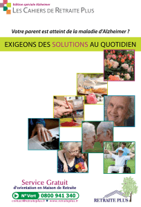 Guide alzheimer - Maison de retraite Alzheimer