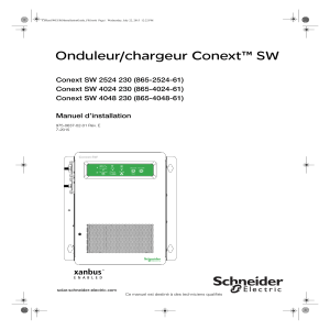 Onduleur/chargeur Conext™ SW