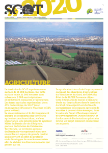agriculture - SCoT du Bassin de Vie d`Avignon