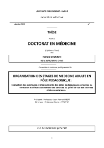 DOCTORAT EN MÉDECINE - Accueil DMG PARIS