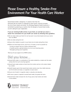 Ensuring a Smoke-Free Environment For Your Health Care Worker