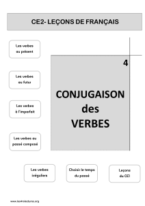 le verbe - LES 4 RELECTURES