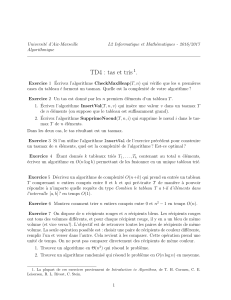 TD4 : tas et tris1. - Laboratoire d`Informatique Fondamentale de