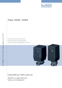 Operating Instructions Type 3280, 3285