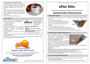 ePan Slim® - Plafond chauffant