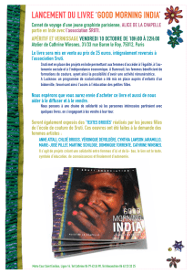 lancement du livre `good morning india`