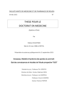 these pour le doctorat en medecine