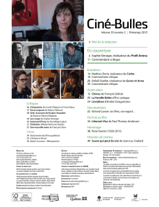 En couverture - Association des cinémas parallèles du Québec