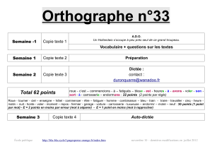 Orthographe n°33 - bla-bla cycle 3