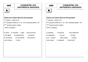 CONNAÎTRE LES DIFFERENTS GROUPES 305 CONNAÎTRE LES