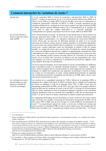 Comment interpréter les variations de stocks