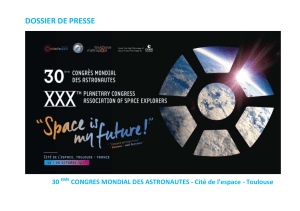 Dossier de presse - Congrès des astronautes