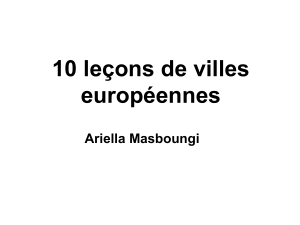 10 leçons de villes européennes