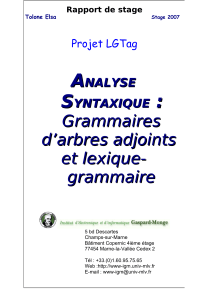 grammaire - Institut d`électronique et d`informatique Gaspard