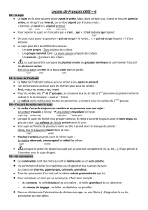 Leçons de Français CM2 – 4