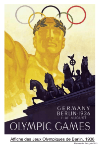 Affiche des Jeux Olympiques de Berlin, 1936