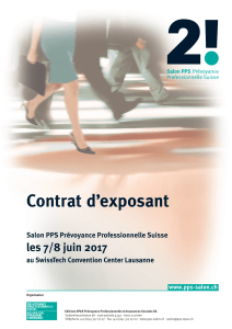 Contrat d`exposant