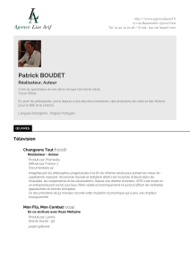 Patrick BOUDET - Agence Lise ARIF