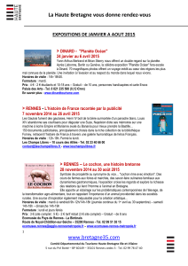 agenda de Janvier 2015 en Haute Bretagne