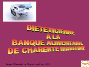 Banque Alimentaire de Charente-Maritime - 2012