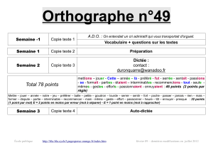 Orthographe n°49 - bla-bla cycle 3