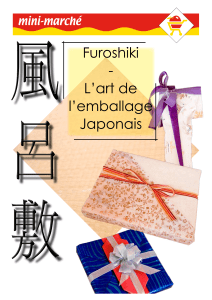 Furoshiki - L`art de l`emballage Japonais