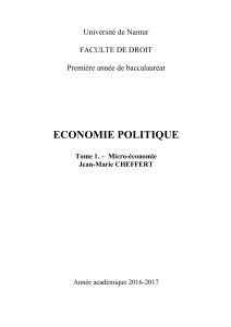 DROIB154 Economie politique Tome 1 - WebCampus
