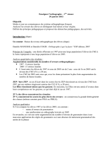 Mettre à jour ses connaissances du système orthographique