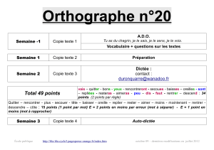 Orthographe n°20 - bla-bla cycle 3