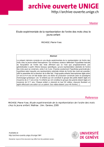 Master - Archive ouverte UNIGE