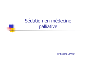 Sédation en médecine palliative - Centre Hospitalier de Carcassonne