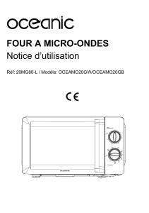 FOUR A MICRO-ONDES Notice d`utilisation