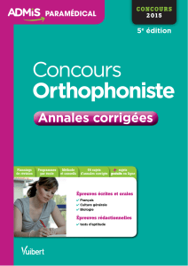Concours Orthophoniste