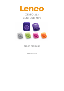 XEMIO-253 LECTEUR MP3 User manual