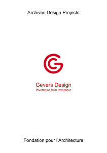 Gevers Design - Fondation pour l`Architecture