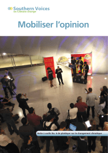 Mobiliser l`opinion - CARE Climate Change