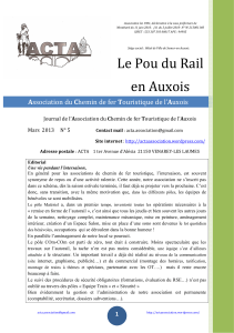 Le Pou du Rail en Auxois n°5 - ACTA